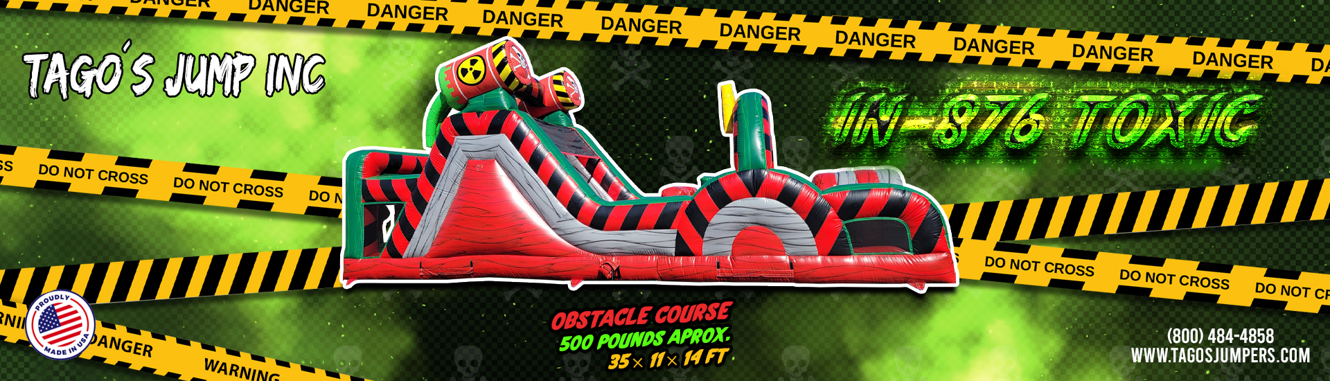 Toxic inflatable course